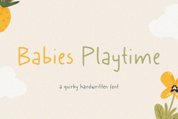 Babies Playtime Font for Business Branding