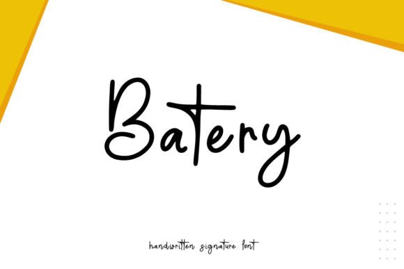 Batery Font for Creative Design