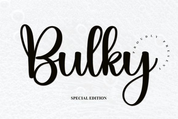 Bulky Font: Refined Handwriting for Editorial Design