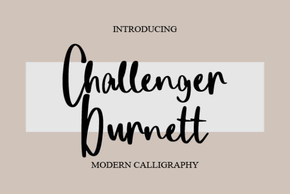 Challenger Burnett Font
