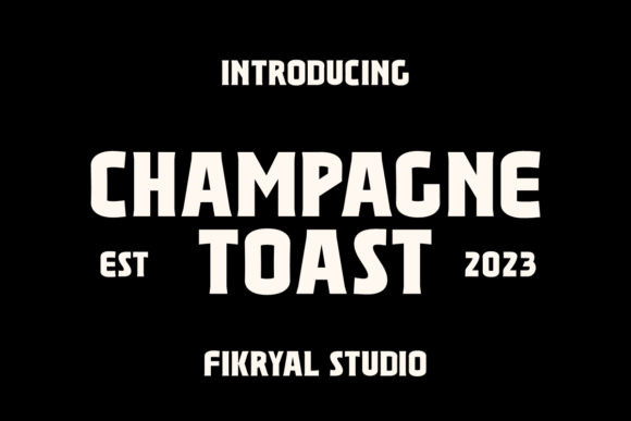Champagne Toast Font for Elegant Branding