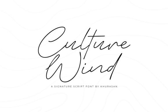 Culture Wind Font for Web Design