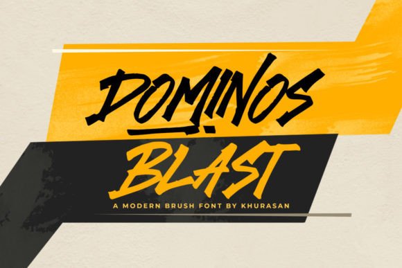 Dominos Blast Font Review
