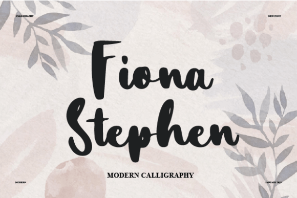Fiona Stephen Font for Creative Campaigns