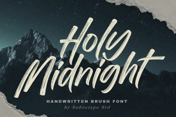 Holy Midnight Font for Editorial Design