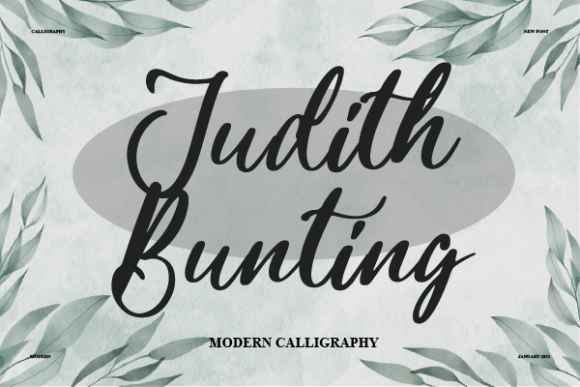 Judith Bunting Font for Business