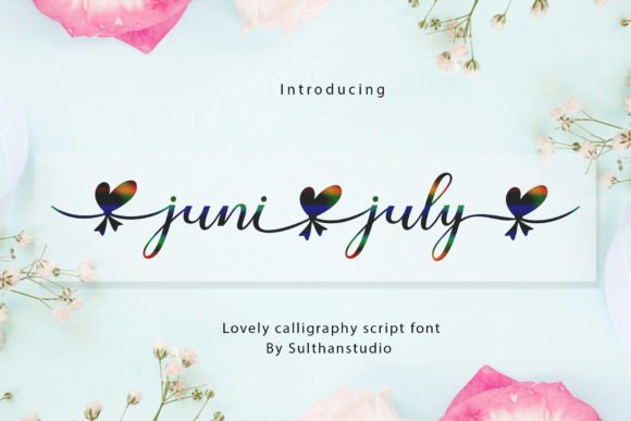 Juni July Font for Creative Projects