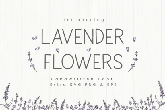 Lavender Flowers Font Review