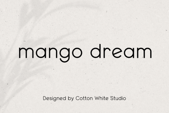 Mango Dream Font for Modern Web Design