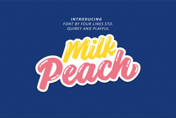 Milk Peach Font for Creative Projects