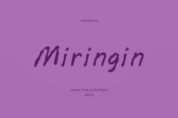 Miringin: A Fun Handwritten Font for Business Branding