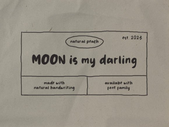 Moon Darling Font for Creative Design