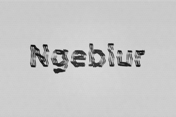 Ngeblur: A Stylish Script Font