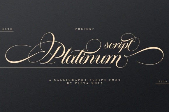 Platinum Script Font