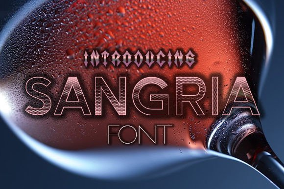 Sangria Font for Creative Projects