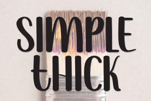 Simple Thick Font for Creative Projects