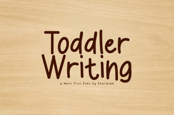 Toddler Writing Font for Business Branding