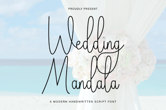 Wedding Mandala Font for Creative Design
